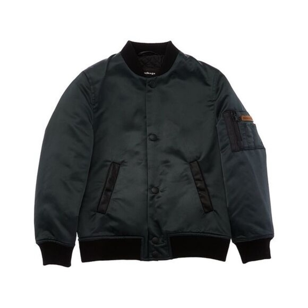 Mackage Mini “Penn” Bomber Jacket | Dark Sage | Size 14 | Water Repellent | NWT